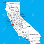 Santa Cruz County (California, United States Of America) Vector   Santa Cruz California Map