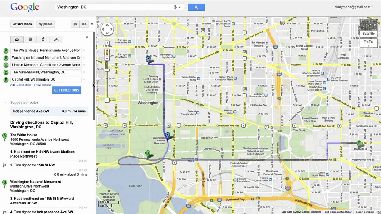 Saving Directions In Google Maps - Youtube - Google Maps Melbourne Florida