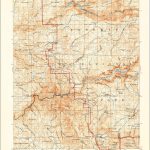 Scan Of The 1909 Usgs Quadrangle Of The Yosemite, California Area   Usgs Topo Maps California