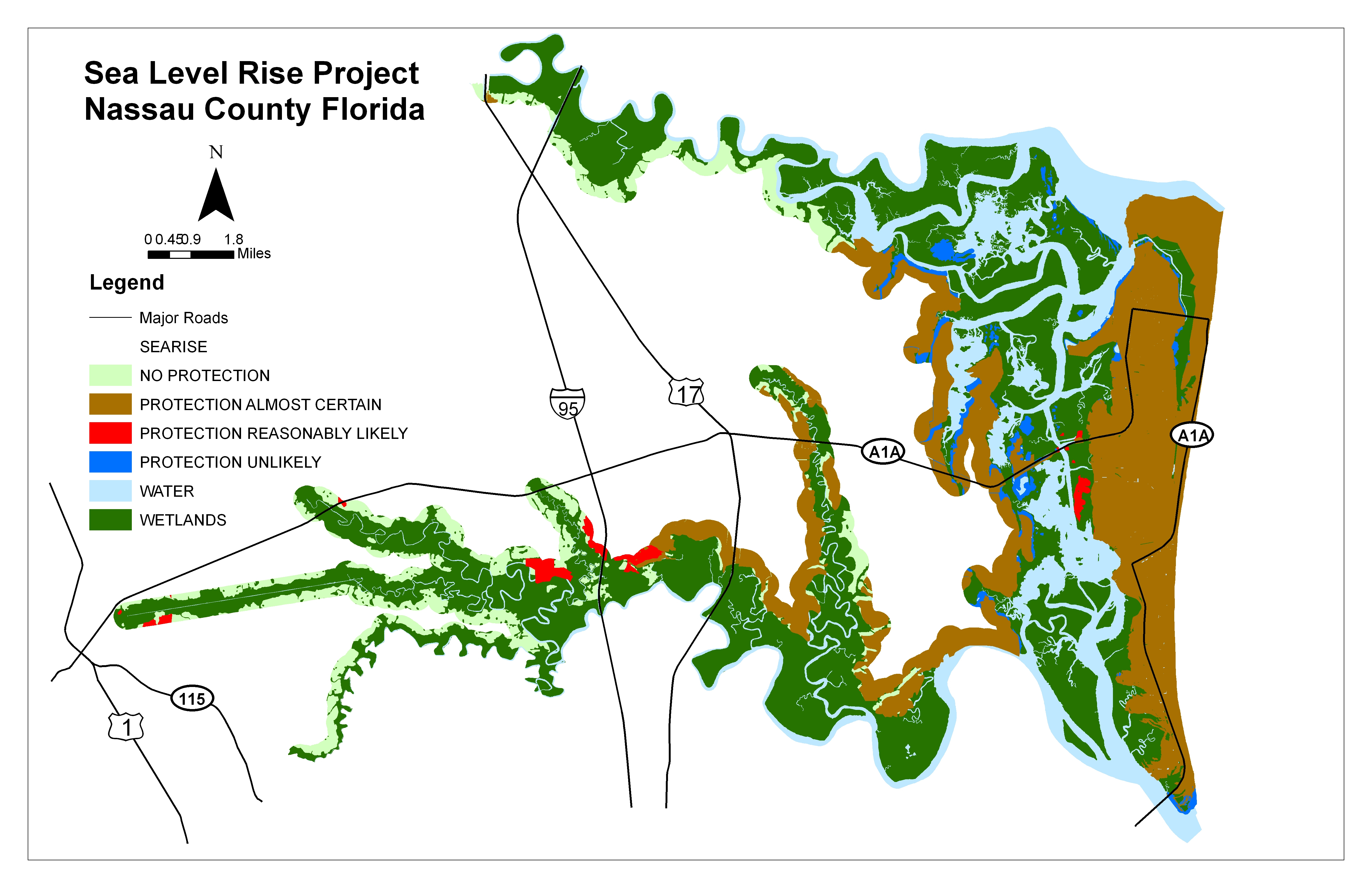 Sea Level Rise Planning Maps: Likelihood Of Shore Protection In Florida - Florida Sea Level Map