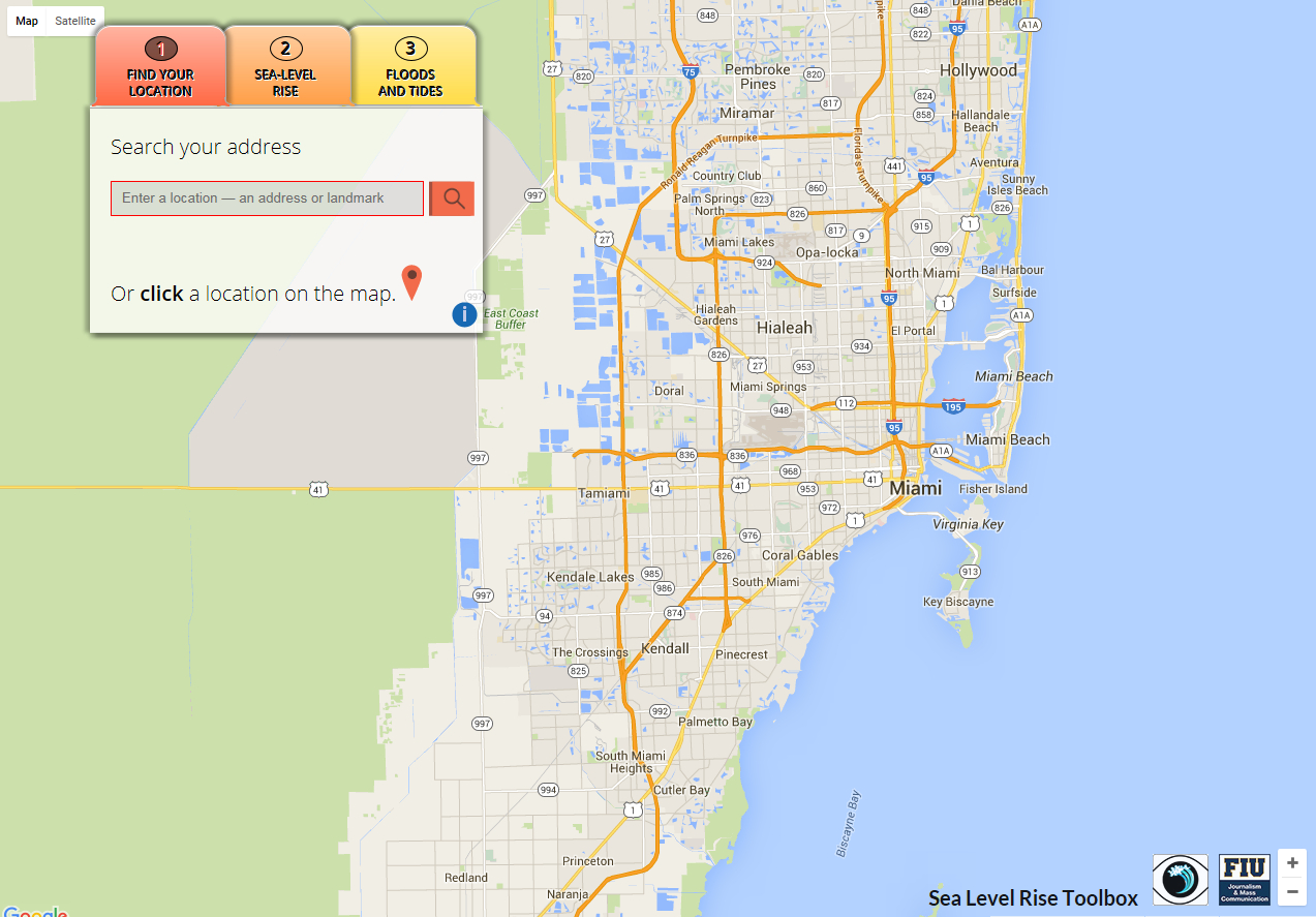 Sea Level Rise Toolbox | Gis Center At Fiu - South Florida Sea Level Rise Map