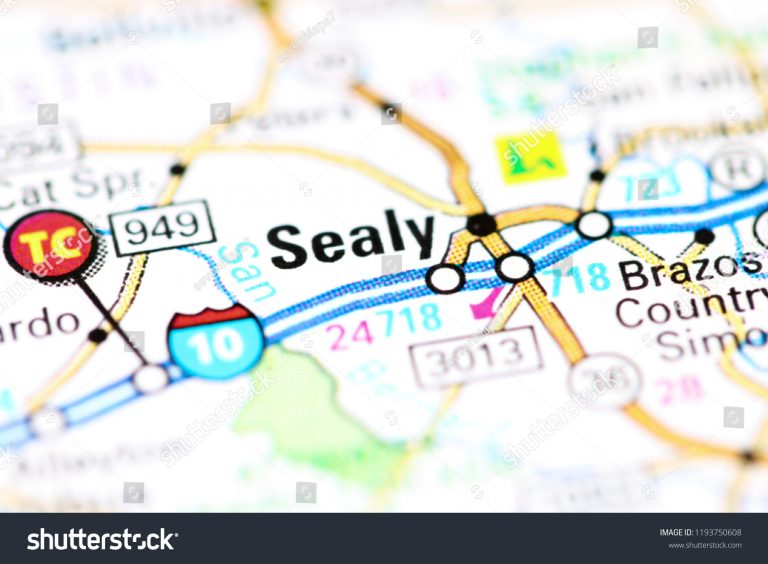 Sealy Texas Usa On Map Stock Photo (Edit Now) 1193750608 Shutterstock