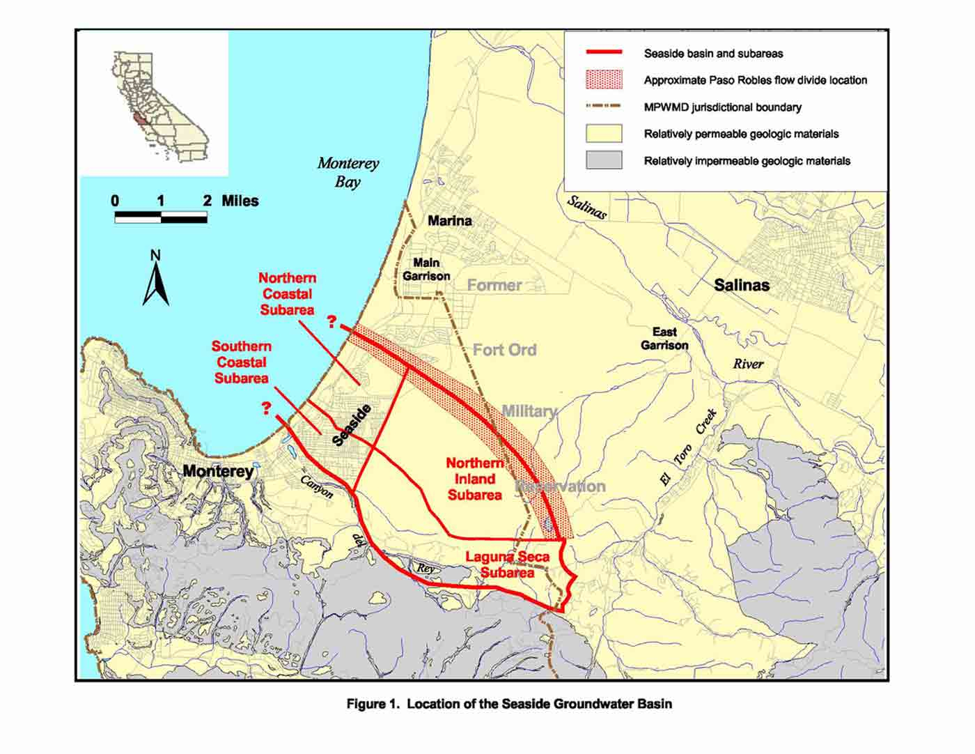 Seaside Basin | Monterey Peninsula Water Management District - Seaside California Map