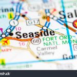 Seaside California Usa On Map Stock Photo (Edit Now) 796083841   Seaside California Map