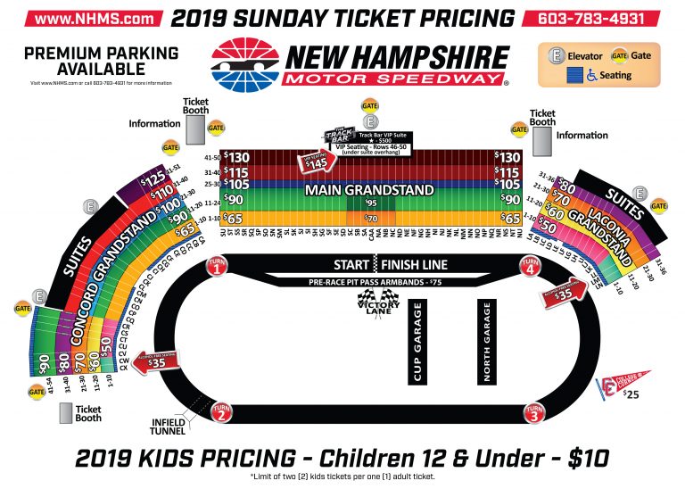 Seating Charts Tickets Nhms Texas Motor Speedway Track Map