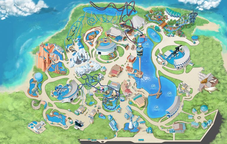 Seaworld Orlando Printable Map | Download Them And Try To Solve ...