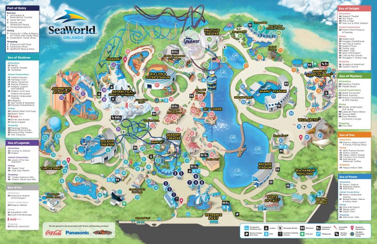 Seaworld San Diego Map Sea World 5 - World Wide Maps - Seaworld ...