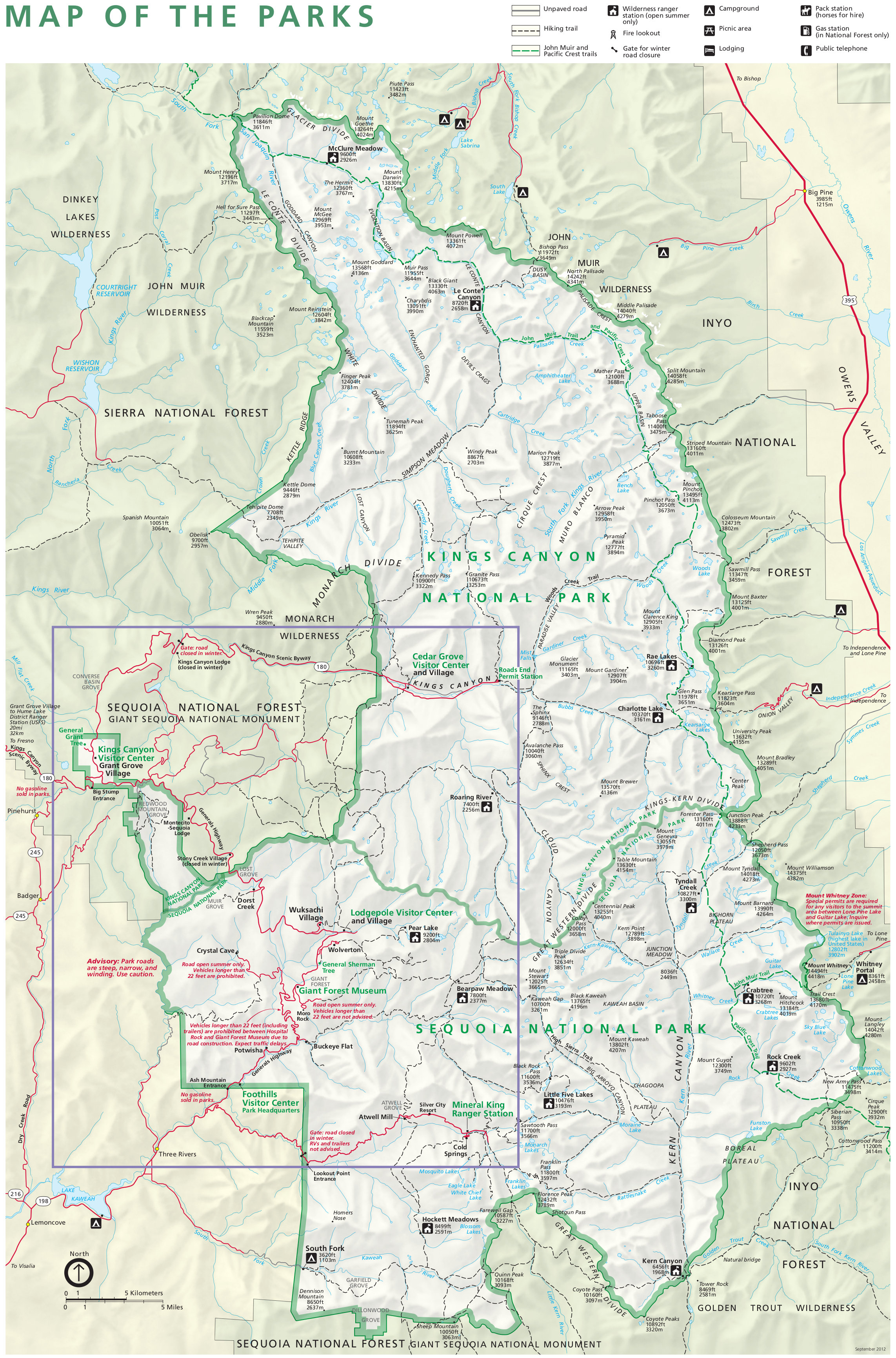 Sequoia Maps | Npmaps - Just Free Maps, Period. - Sequoia Park California Map