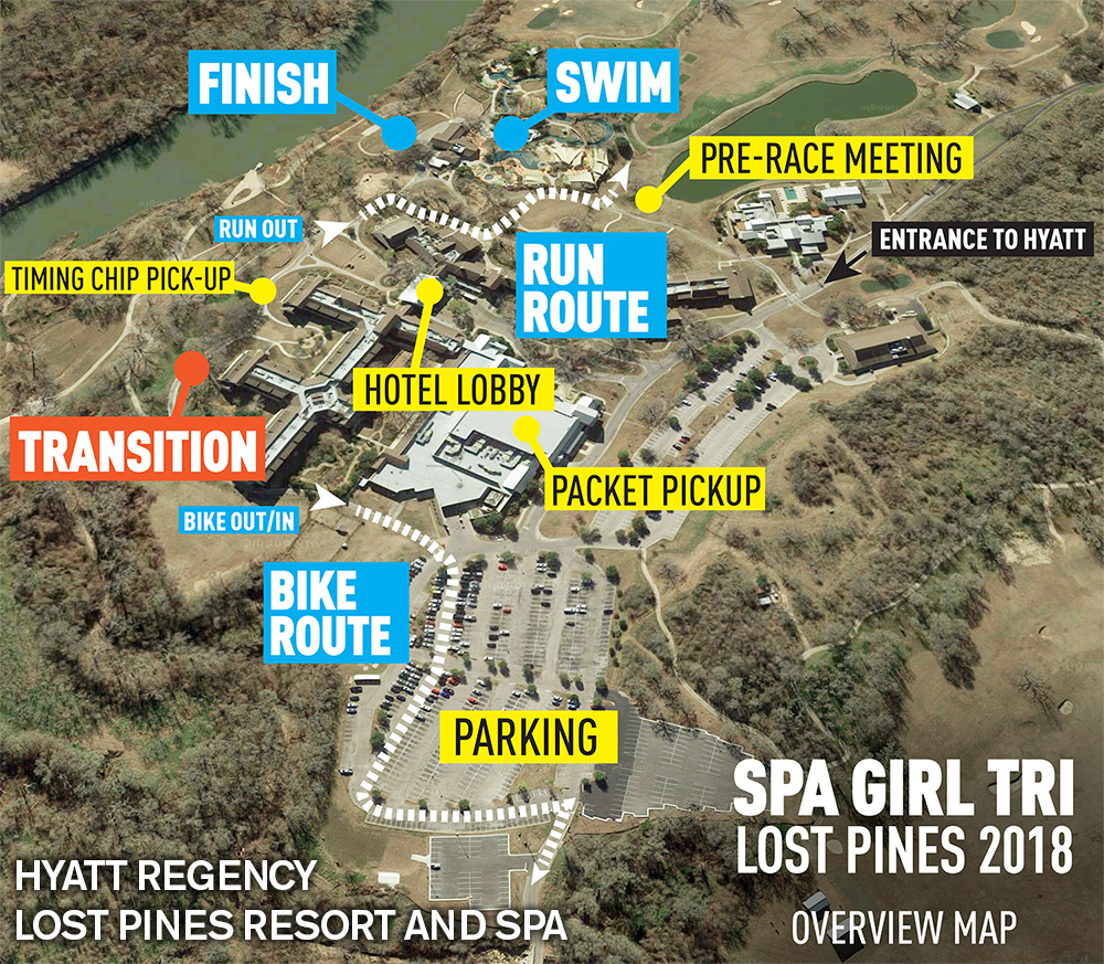 Sgt Lost Pines - Spa Girl Tri | Spa Girl Tri - Lost Pines Texas Map