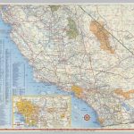 Shell Highway Map Of California (Southern Portion).   David Rumsey   Detailed Map Of Southern California