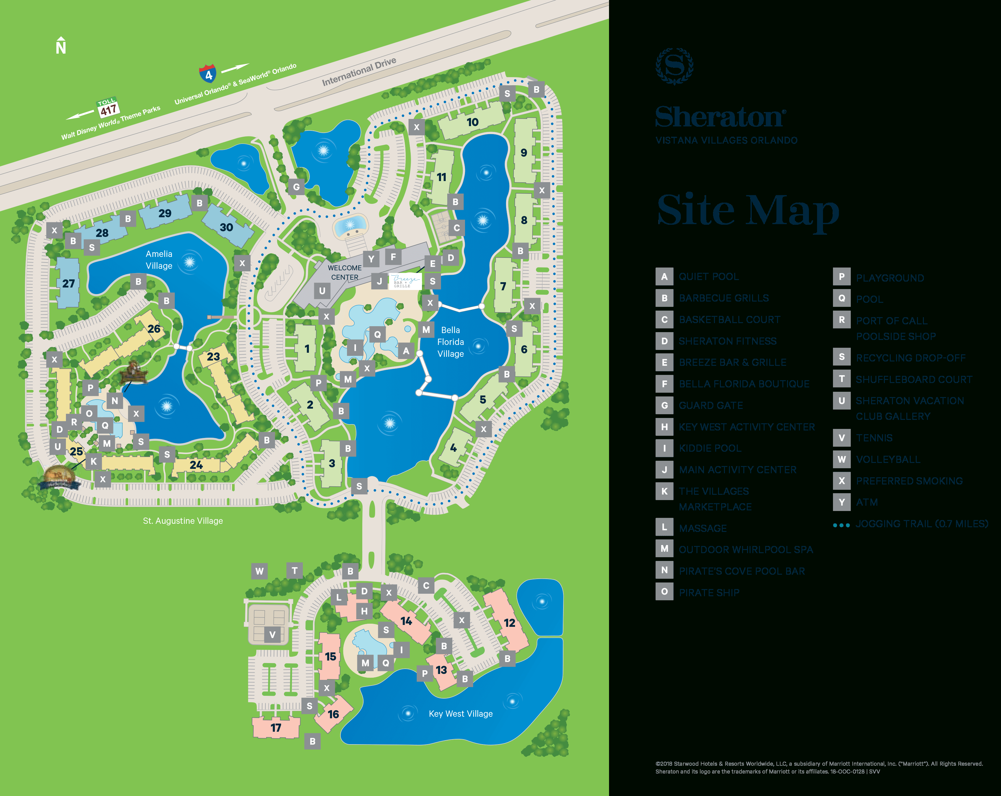 Sheraton Vistana Villages - Map - Starwood Hotels Florida Map