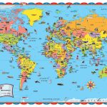 Simple Printable World Maps For Kids | Penaime   Printable World Map For Kids