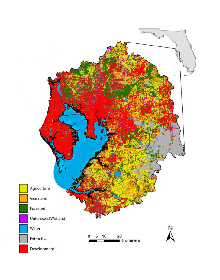 Simplified Florida Land Use/cover Classification System Map For The