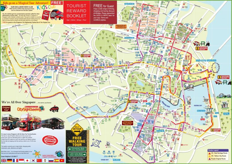Singapore Tourist Map Singapore City Map Printable Printable Maps