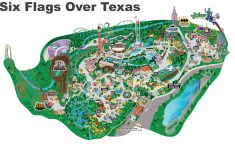 Six Flags Over Texas Map - Six Flags Over Texas Map
