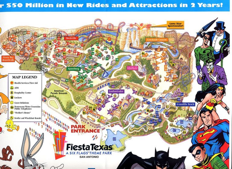 Six Flags St Louis Map And Travel Information Download Free Six