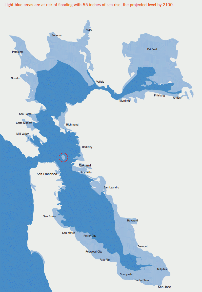 Socketsite™ | Climate Change Hits Home As The Bay Is Expected To Rise - California Sea Level Rise Map