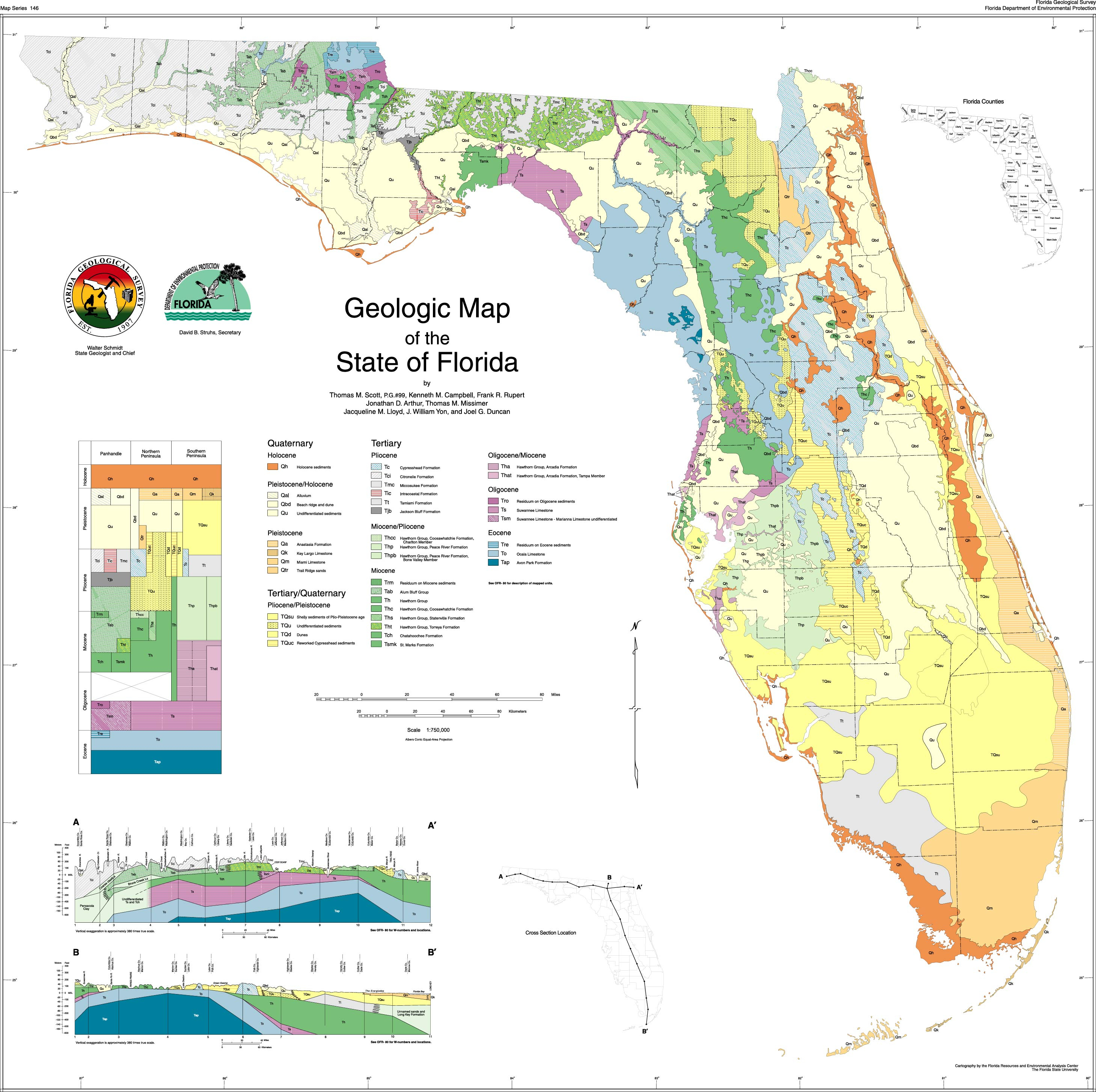 Sofia - Florida Geologic Map - Florida Soil Types Map