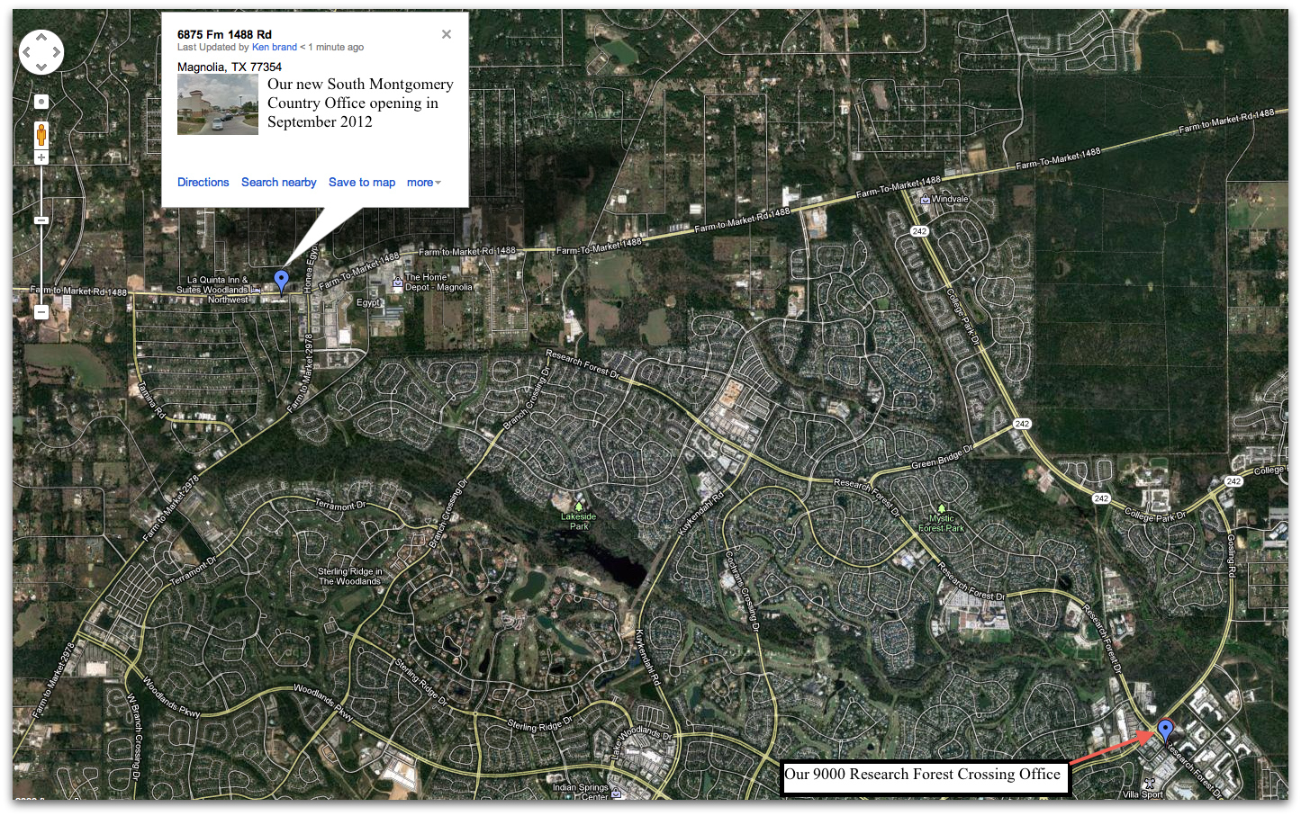 Somoco Google Map - - Google Maps Magnolia Texas