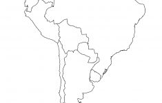 South America Map Outline Printable Map South America Labeled With - Blank Map Of Latin America Printable