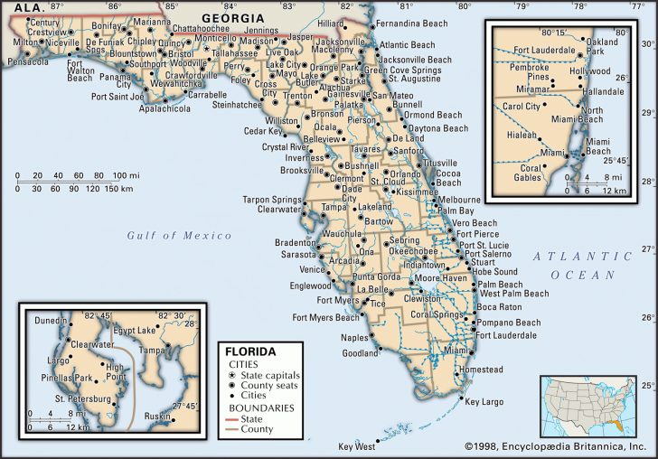 Map Of South Florida Towns