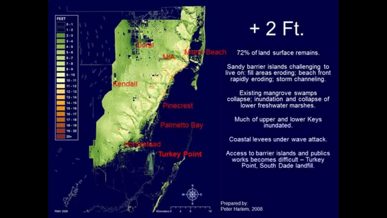South Florida Sea Level Rise &amp;amp; Turkey Point Reactors 6 &amp;amp; 7 - Youtube - South Florida Sea Level Rise Map
