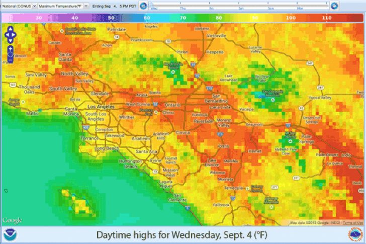 Heat Map Southern California