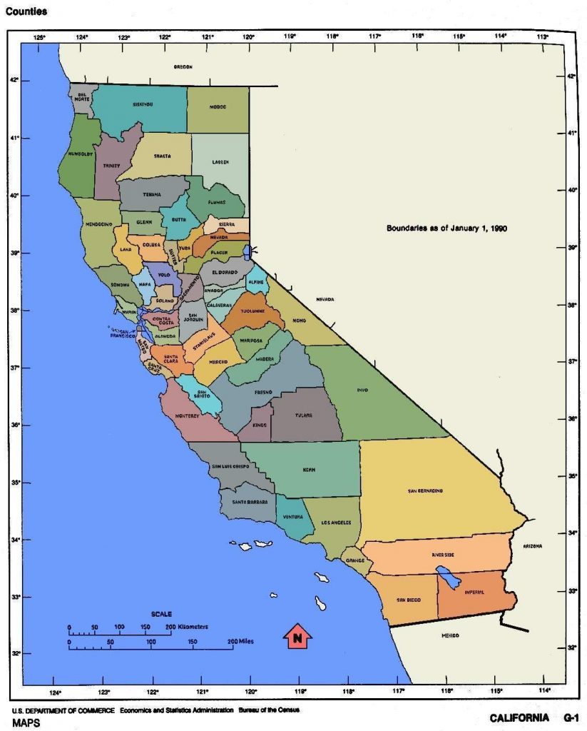 Southern California Indian Casinos Map Funner California Map 823x1024 