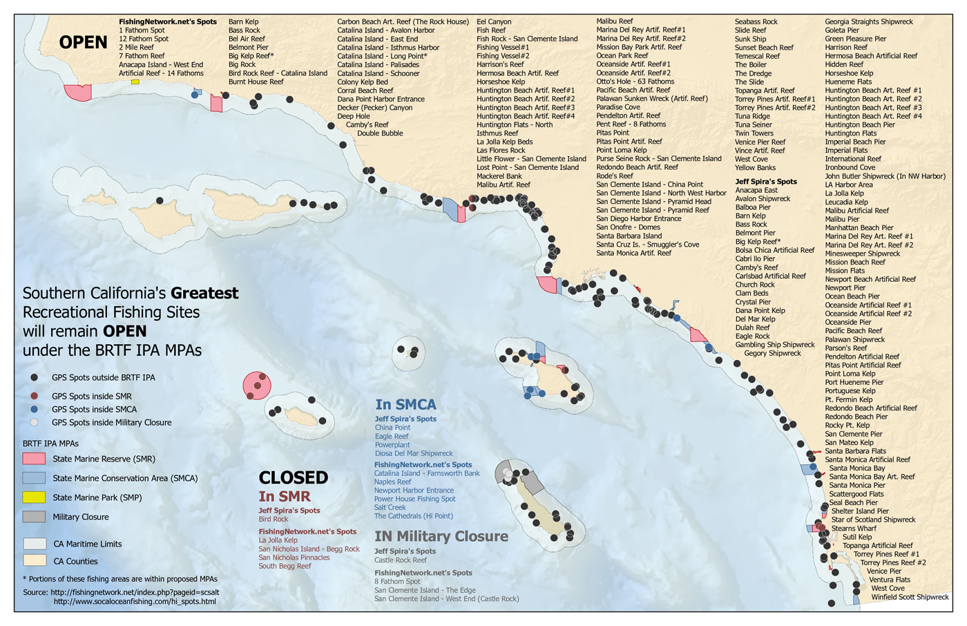 Southern California Marine Protected Areas | The Swordpress - Southern California Fishing Spots Map