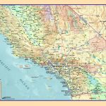 Southern California Wall Map   The Map Shop   California Wall Map