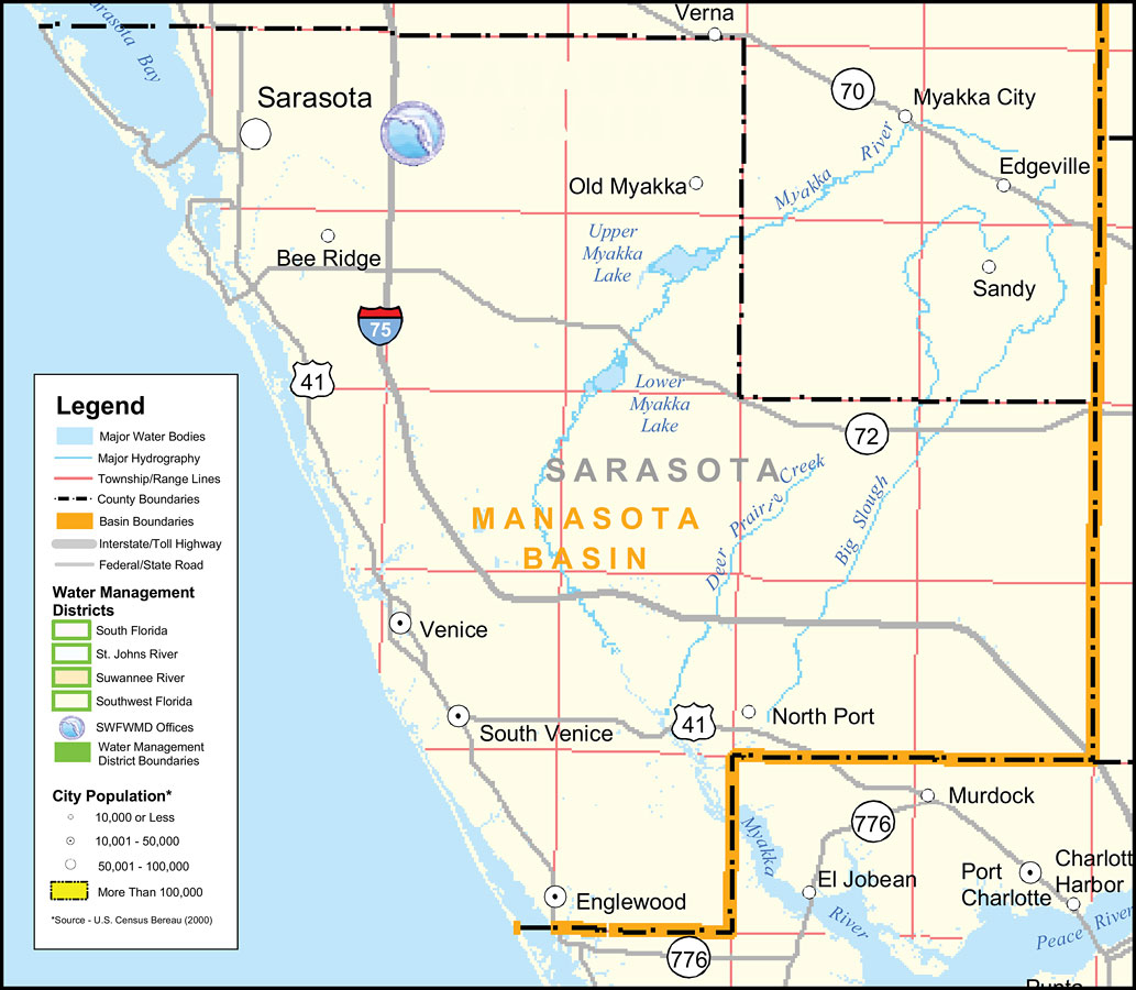 Southwest Florida Water Management District- Sarasota County - Map Of Sarasota Florida Area