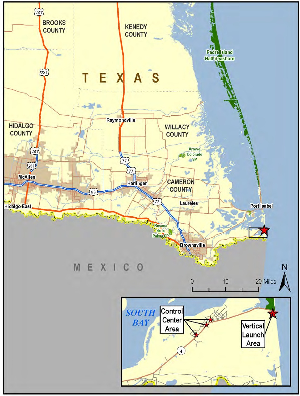Spacex South Texas Launch Site - Wikipedia - Texas Beaches Map