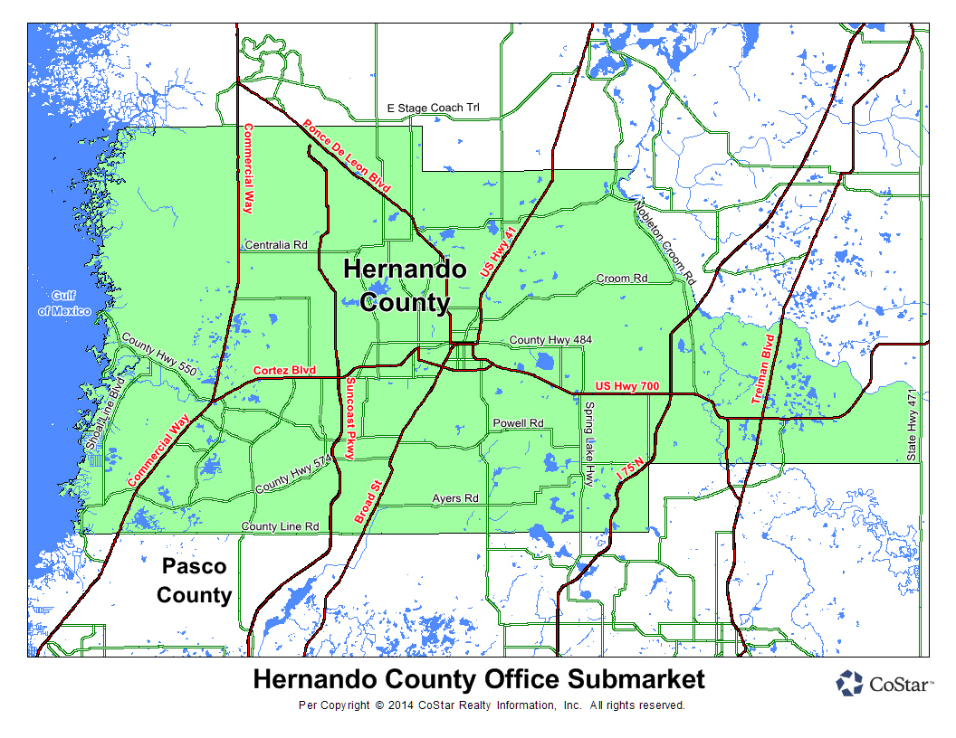 Spring Hill Florida Map - Map Showing Spring Hill Florida