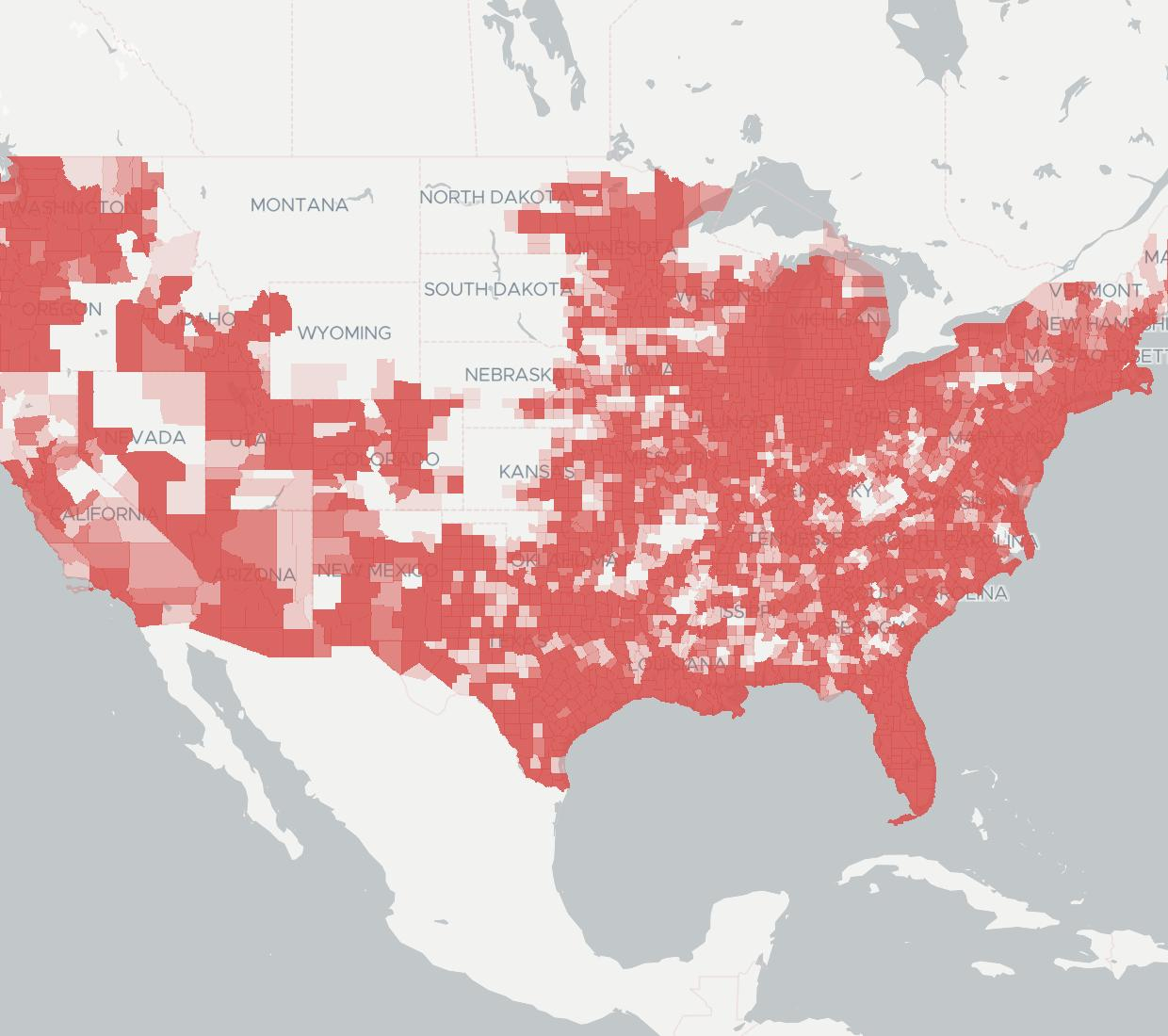 Sprint Cell Coverage Map Texas - Printable Maps