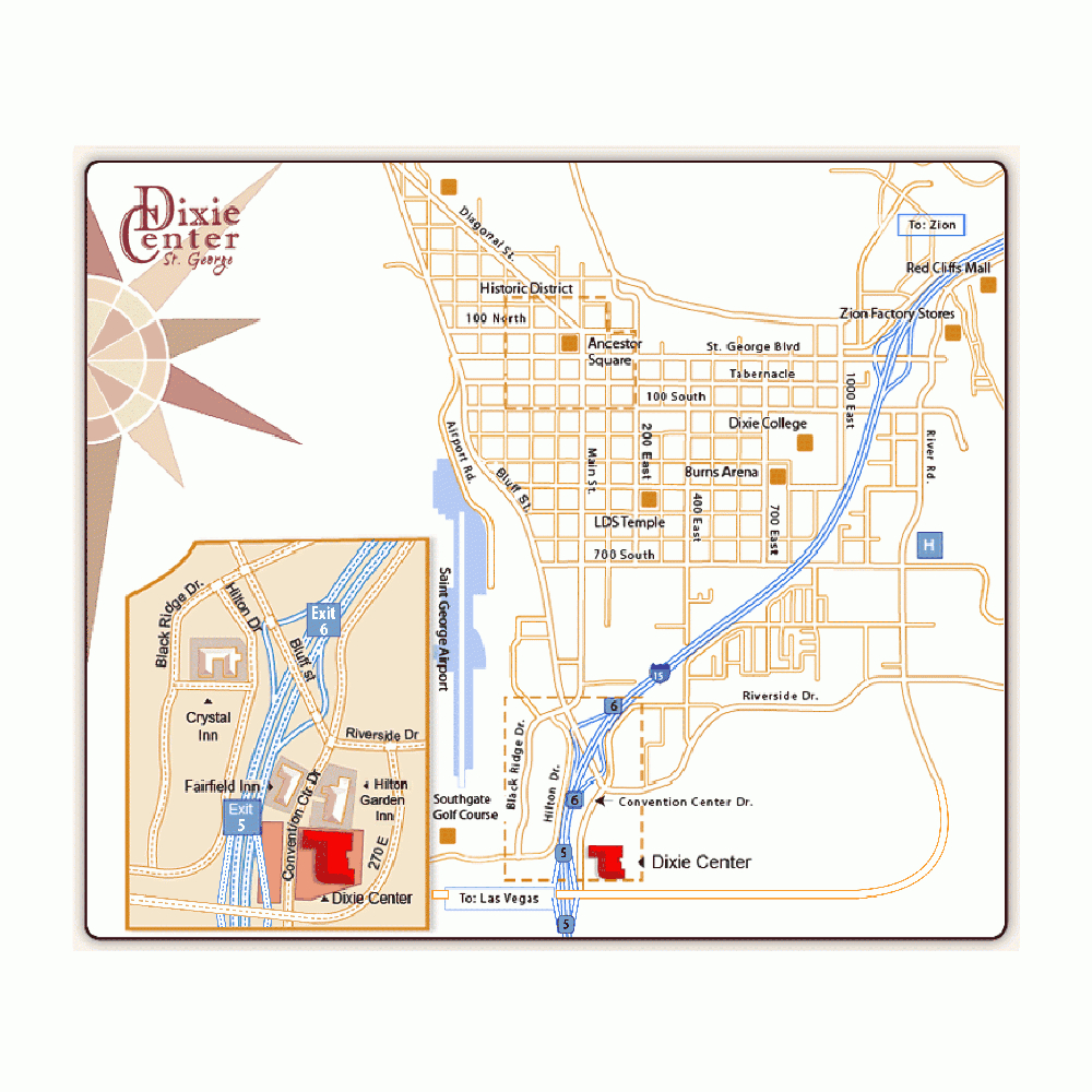 St. George Utah City Map | Saint George Utah City Map - Printable Map Of St George Utah