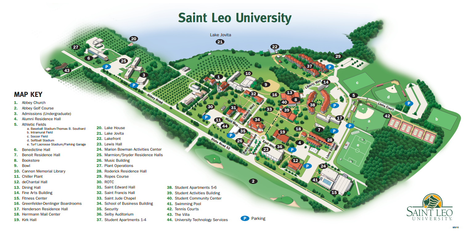 St Leo Campus Map - Fate - St Leo Florida Map