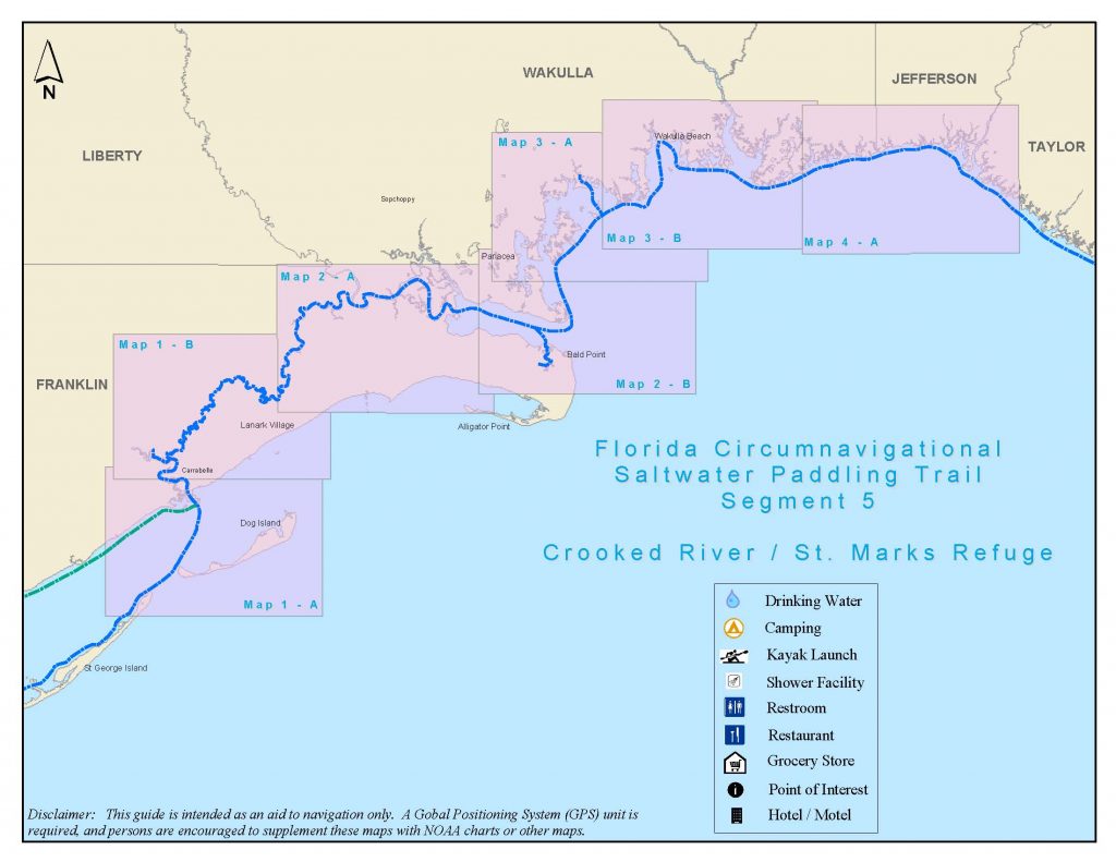 St Marks National Wildlife Refuge Fish And Wildlife Service Alligator Point Florida Map 1024x791 
