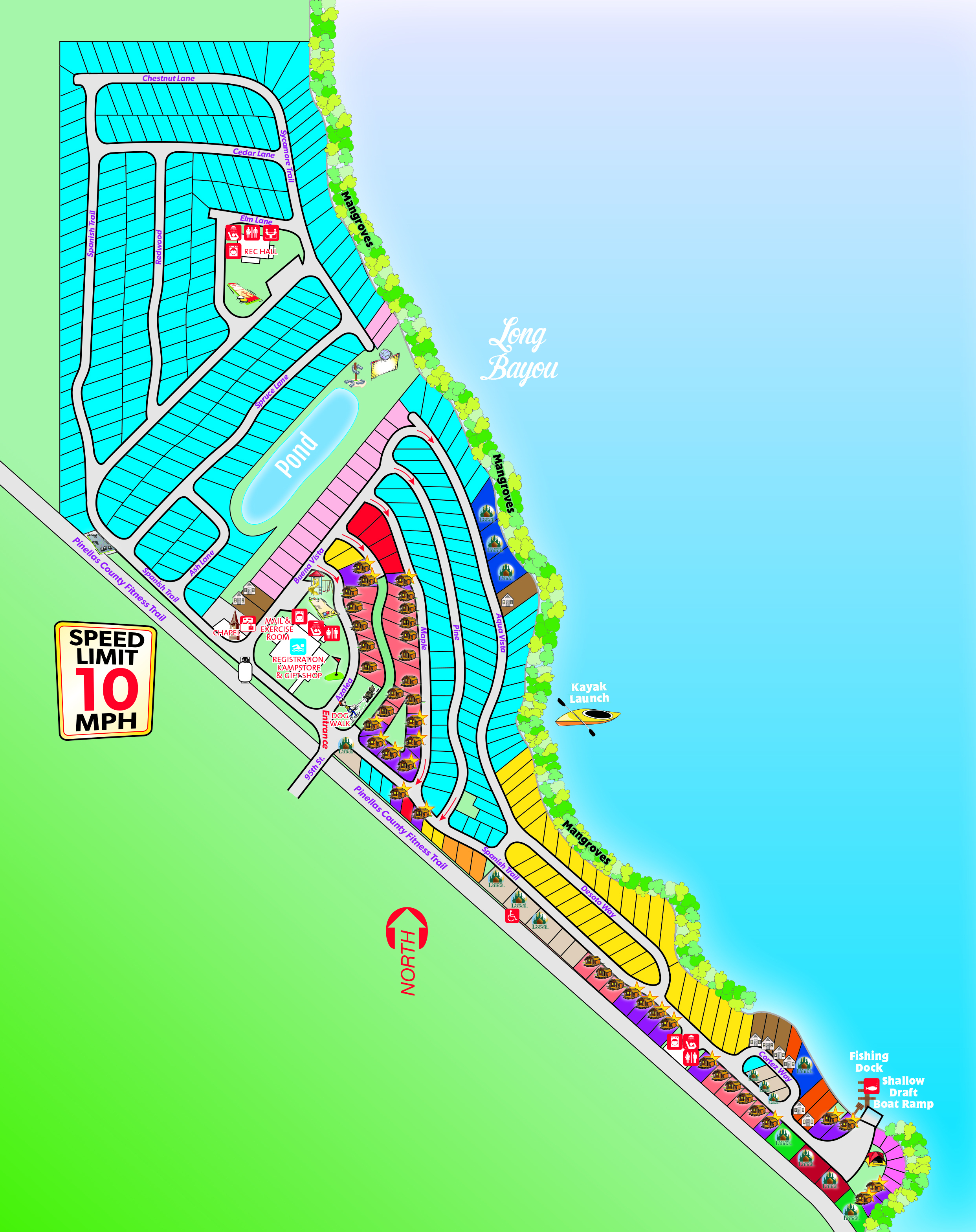 St. Petersburg, Florida Campground | St. Petersburg / Madeira Beach Koa - Koa Florida Map