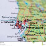 St. Petersburg, Florida On Map Stock Image   Image Of Cities, Maps   St Pete Florida Map