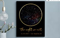 Star Map Printable Custom Sky Map Custom Star Chart Custom | Etsy - Printable Star Map By Date