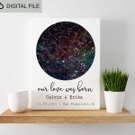 Star Map Printable Mapdate Map Of The Constellation Of | Etsy   Printable Star Map By Date