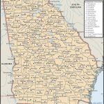 State And County Maps Of Georgia   Printable Map Of Macon Ga