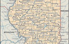 State And County Maps Of Illinois - Printable Map Of Illinois