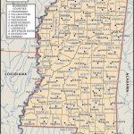 State And County Maps Of Mississippi   Printable Map Of Lafayette La