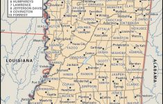 State And County Maps Of Mississippi – Printable Map Of Lafayette La