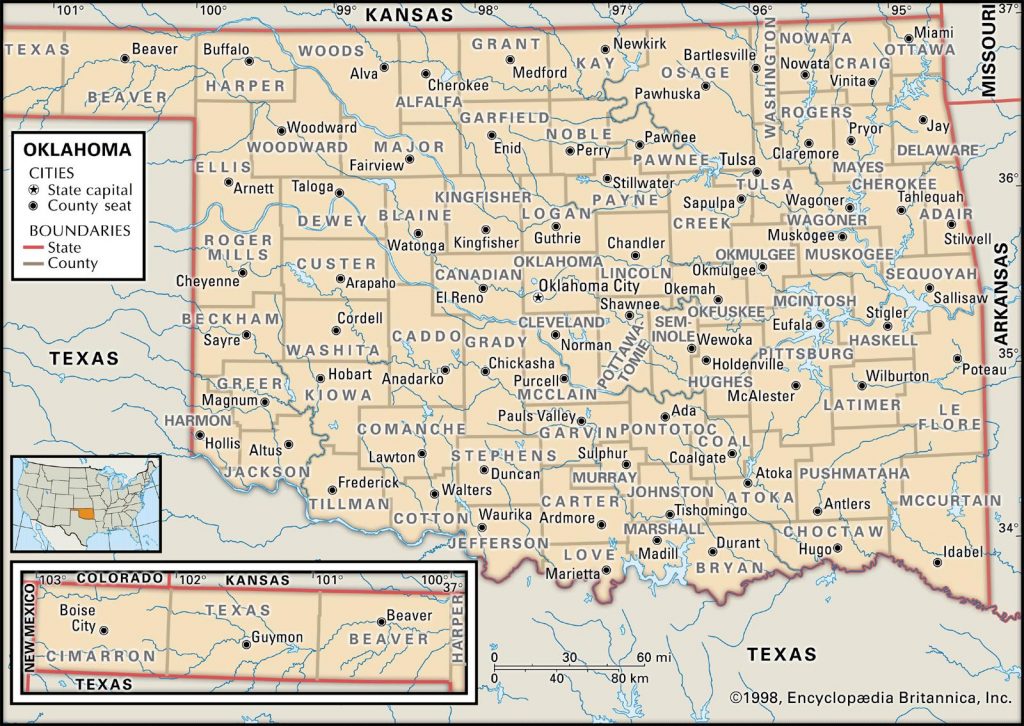 State And County Maps Of Oklahoma Printable Map Of Norman Ok   State And County Maps Of Oklahoma Printable Map Of Norman Ok 1024x726 