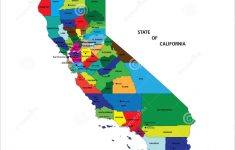 State Of California Map Stock Vector. Illustration Of City - 7682383 - California State Map With Cities