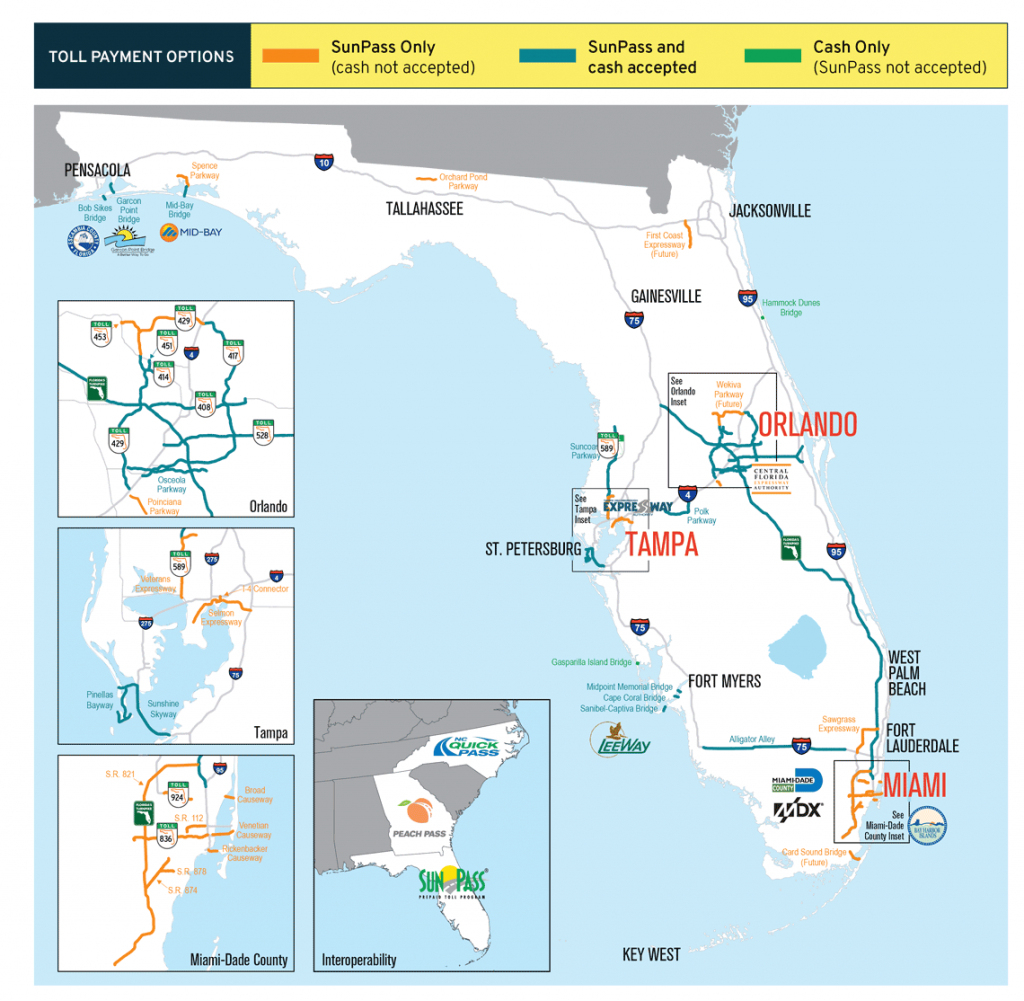 States Map With Cities. Georgia Florida Road Map - States Map With - Florida Road Map 2018