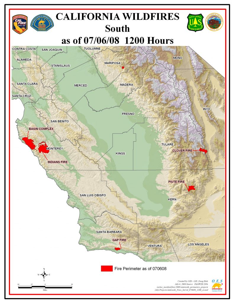 Southern California Fire Map