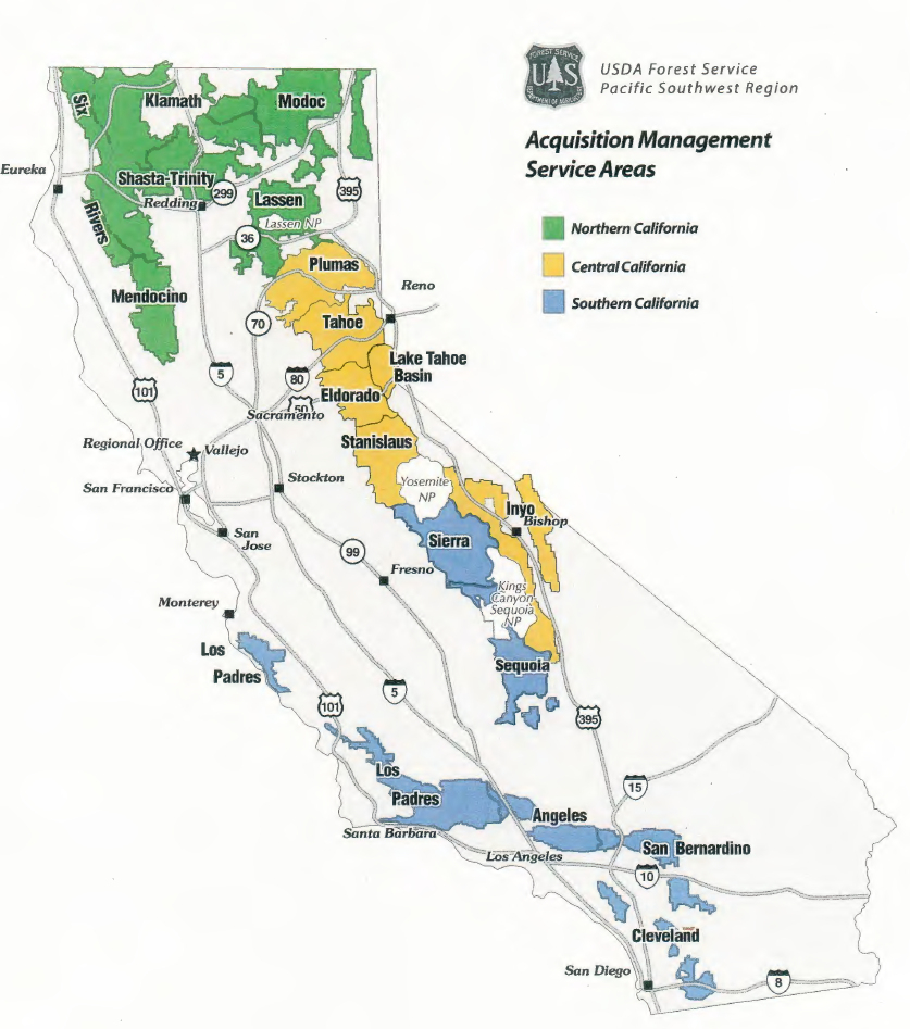 Stelprd Map California National Forests In California Map - Klipy - California National Forest Map